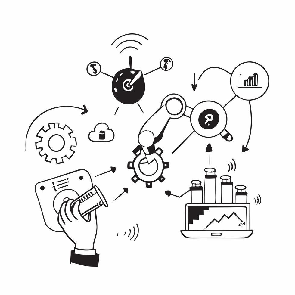 IoT for green industrial automation concept as Internet of Things IoT technology driving green industrial automation enhancing efficiency and reducing environmental impact through v1 vector