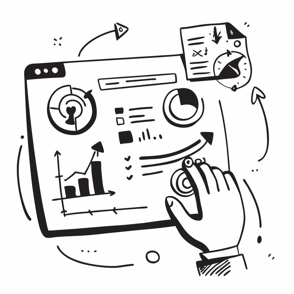 Interactive financial dashboard concept as An interactive financial dashboard with real time data and analytics representing the future of financial management and decision making v1 vector