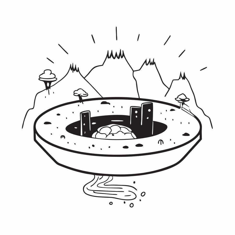 Hidden hot springs in Iceland concept as Explore the hidden hot springs of Iceland nestled in remote locations These natural wonders offer a relaxing and rejuvenating experience a v1 vector