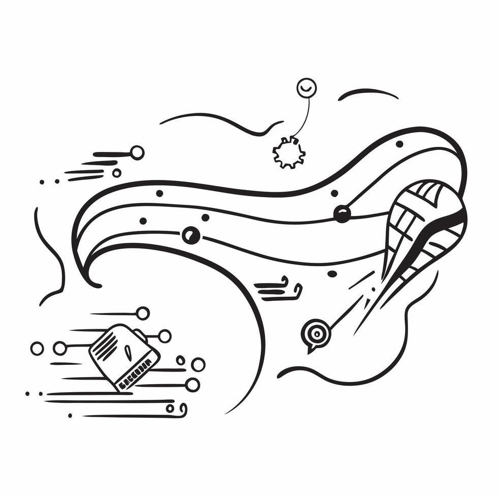 Glossy transportation innovation waves concept as Digital art showcasing glossy transportation innovation waves symbolizing the dynamic and innovative nature of transportation tech v1 vector