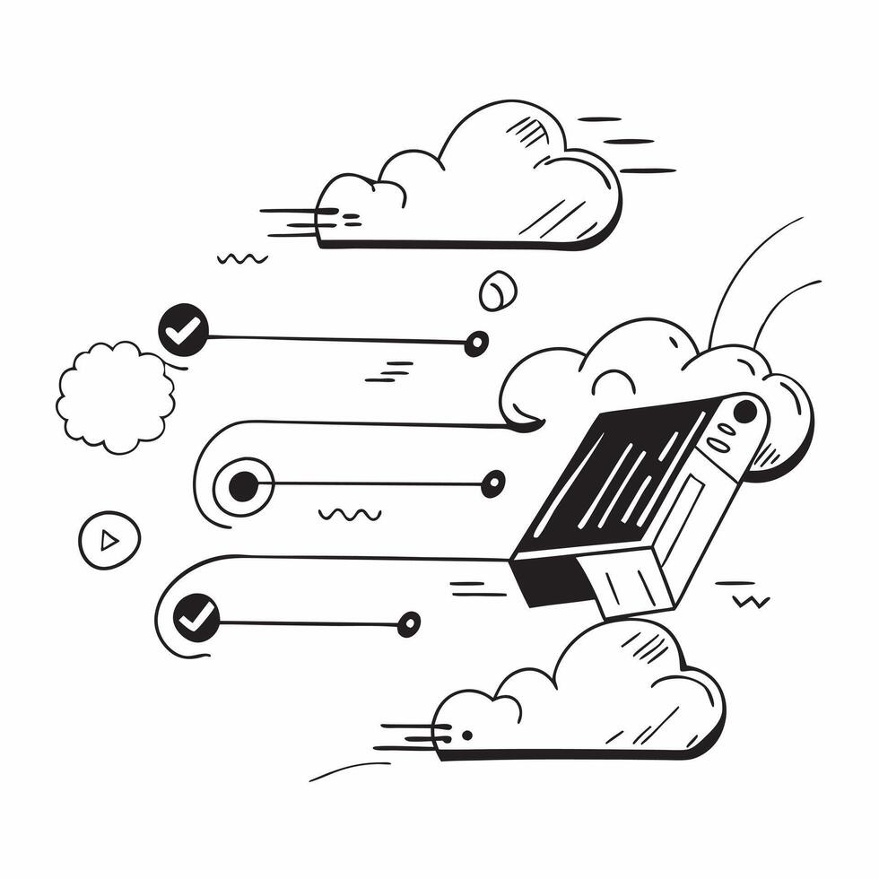 Glossy transportation clouds concept as Abstract digital art with glossy transportation clouds representing the expansive and innovative nature of transportation technology in Pho v1 vector