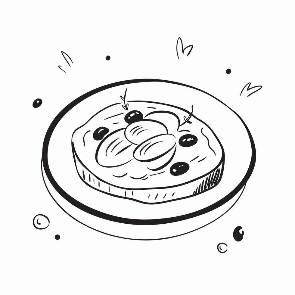 Glossy Spanish anchovy tapas concept as Glossy plate of Spanish anchovy tapas garnished with olives and herbs showcasing a luxurious and flavorful appetizer perfect for an upscale v1 vector