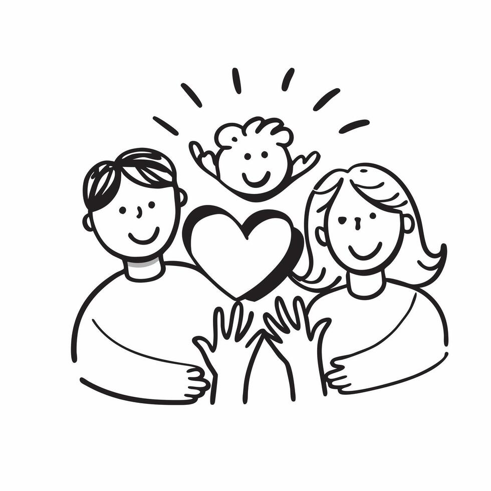 Glossy Parents Day Unity concept as Digital art showcasing glossy Parents Day unity representing the bond and love within a family in Photo Stock Concept v1 vector
