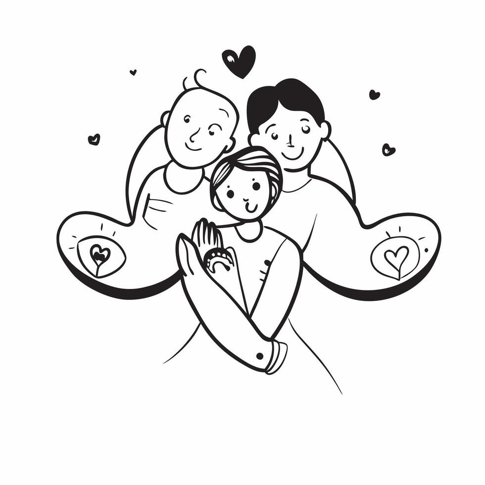 Glossy Parents Day Love concept as Abstract digital art featuring glossy Parents Day love symbolizing the bond and appreciation between parents and children in Photo Stock Concept v1 vector