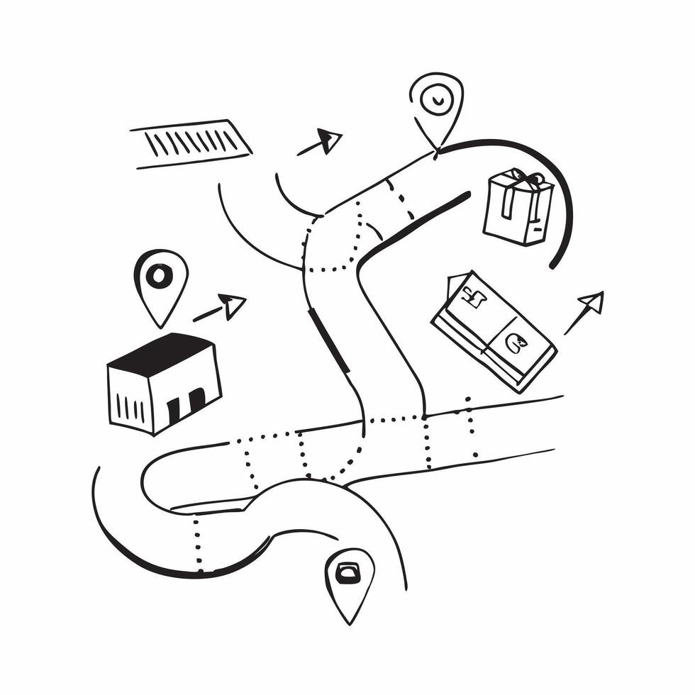 Glossy logistics pathways concept as Abstract digital art with glossy logistics pathways representing the direction and innovation in logistics technology in Photo Stock Concept v1 vector