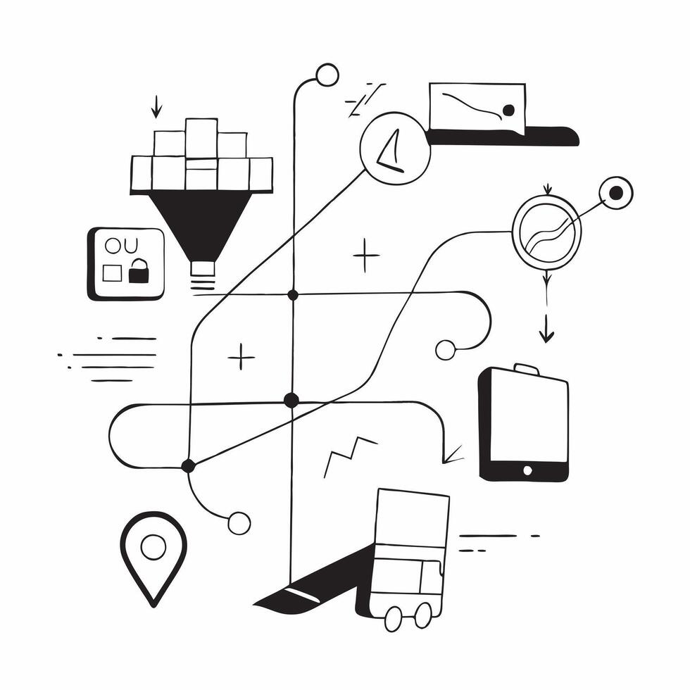 Glossy logistics data networks concept as Abstract digital art featuring glossy logistics data networks representing the interconnected and innovative nature of logistics technolog v1 vector