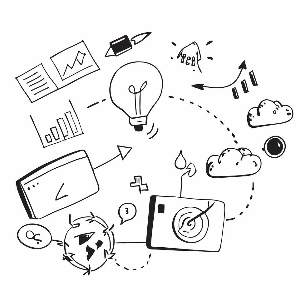 Glossy innovation clusters concept as Digital art showcasing glossy research and innovation clusters representing the grouping and innovation in research technology in Photo Stock Clean Version 2 vector