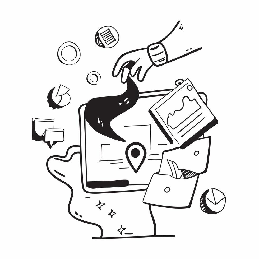 Glossy HR supply maps concept as Digital art featuring glossy HR supply maps representing the structured and innovative nature of human resource technology in Photo Stock Concept v1 vector