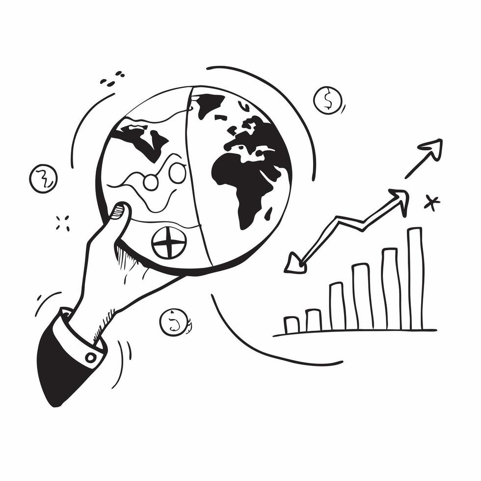 Glossy global stock market map concept as Glossy and vibrant world map highlighting global stock market indices and financial data representing international trade and economic con v1 vector