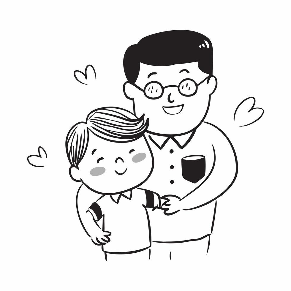 Glossy dad and kid love concept as Digital art showcasing glossy dad and kid love representing the bond and connection in their relationship in Photo Stock Concept v1 vector