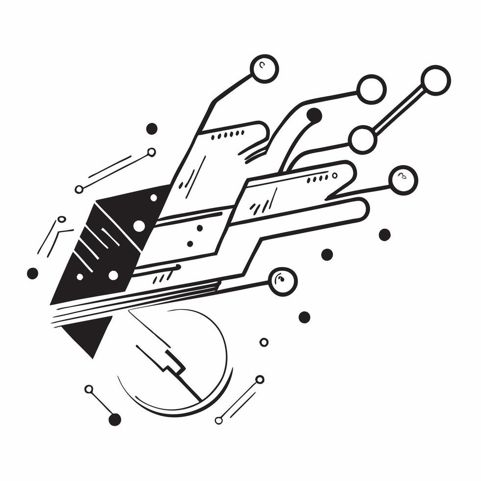 Glossy cyber data points concept as Abstract digital art featuring glossy cyber data points representing the precision and innovation in cyber security technology in Photo Stock C v1 vector