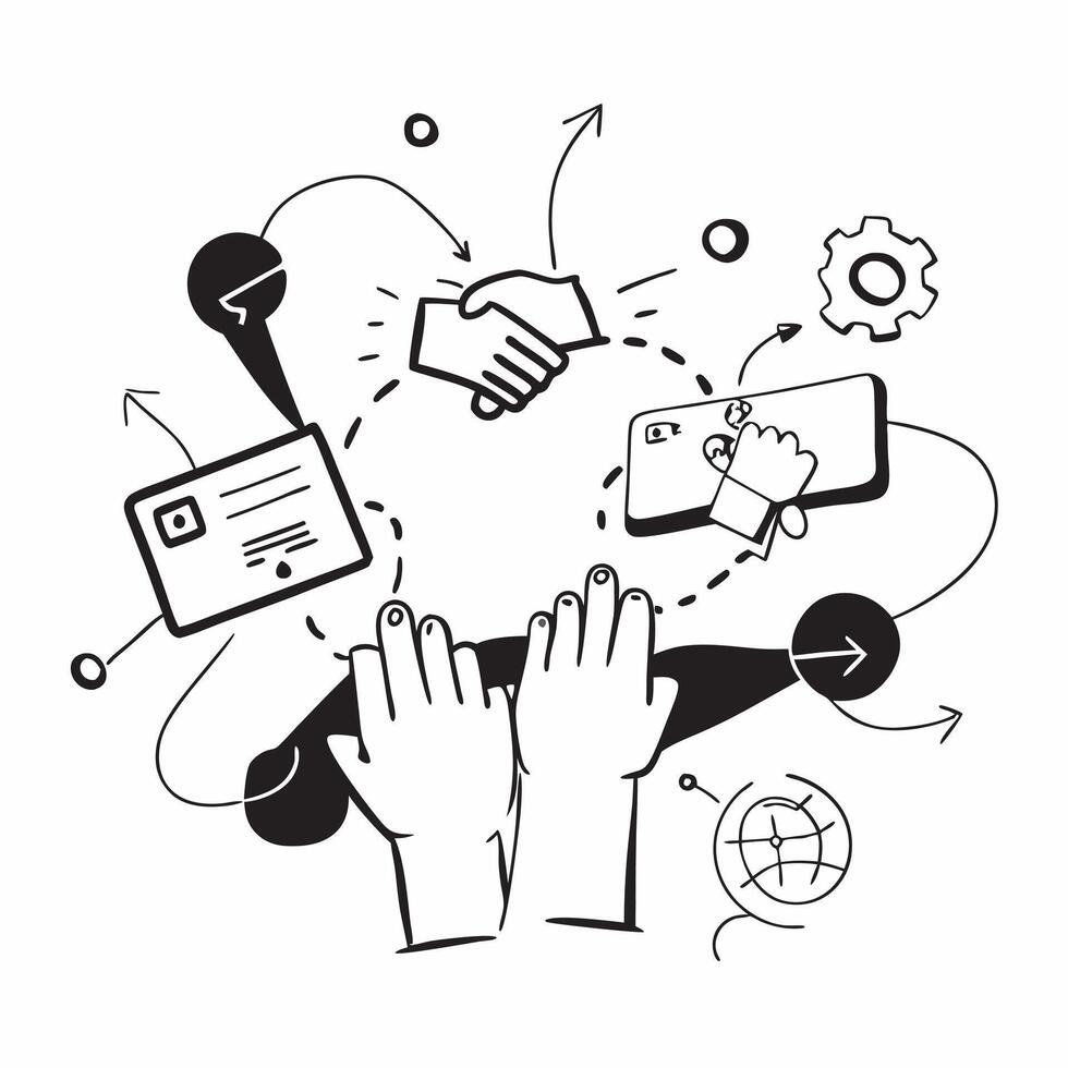 Glossy collaboration network concept as Digital art showcasing a glossy collaboration network symbolizing the interconnected and innovative nature of workshop technology in Photo v1 vector