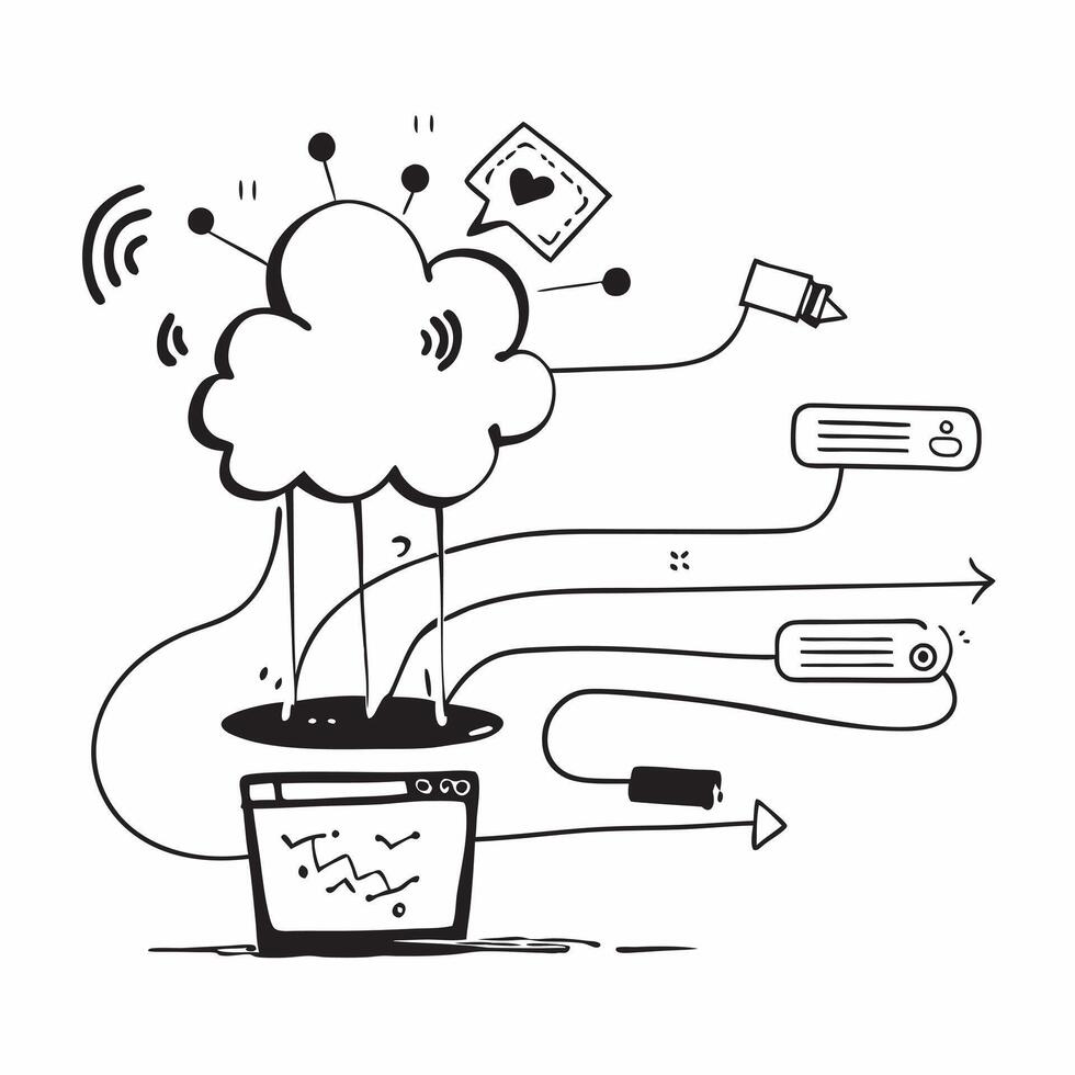 Glossy cloud innovation pathways concept as Abstract digital art featuring glossy cloud innovation pathways representing the direction and innovation in cloud computing in Photo S v1 vector