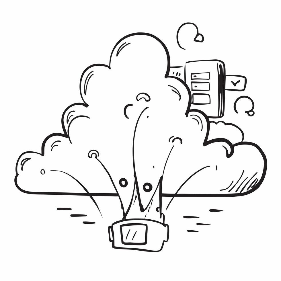 Glossy cloud computing landscape concept as Digital art showcasing a glossy cloud computing landscape symbolizing the expansive and innovative nature of cloud technology in Photo v1 vector