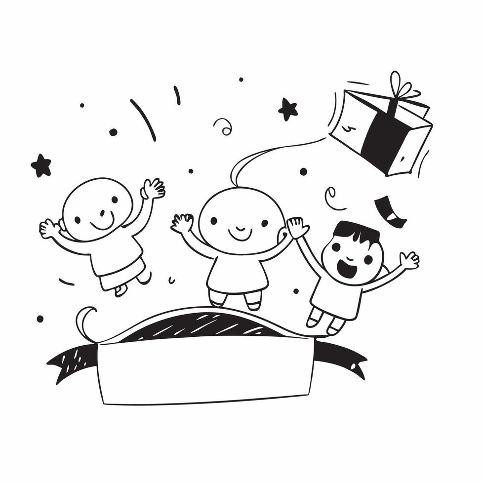 Glossy childrens day thrill concept as Digital art showcasing glossy childrens day thrill representing the excitement and joy of kids in Photo Stock Concept v1 vector