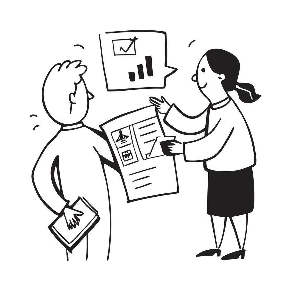 Financial planner reviewing cost saving opportunities with a client concept as A financial planner reviewing cost saving opportunities with a client emphasizing expert advice strat Clean Version 2 vector