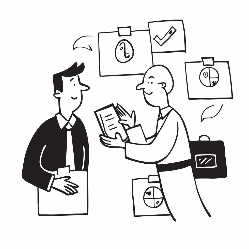 Financial advisor consulting with a client about cost saving strategies concept as A financial advisor consulting with a client about cost saving strategies representing expert adv Clean Version 2 vector