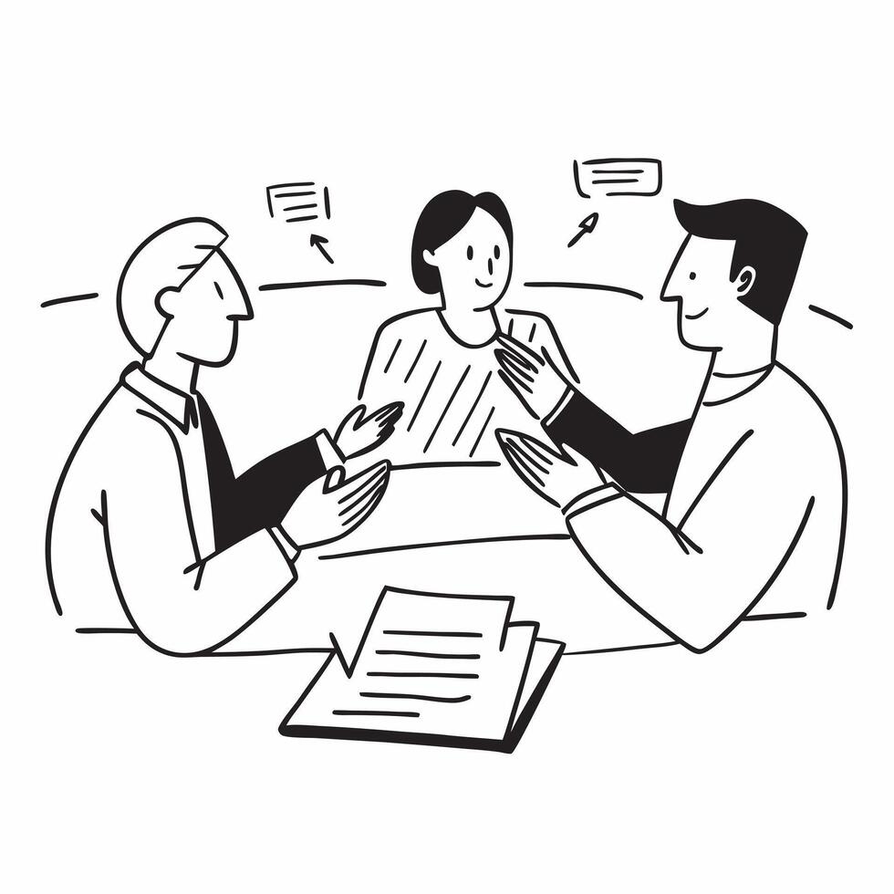 Financial advisors meeting clients over lunch concept as Financial advisors meeting with clients over lunch to discuss investment strategies emphasizing trust and personalized serv v1 vector