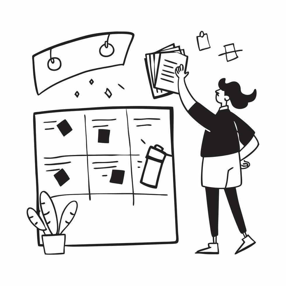 Event planner organizing decorations for a small event concept as An event planner organizing decorations for a small event showcasing creativity organization and customer service v1 vector