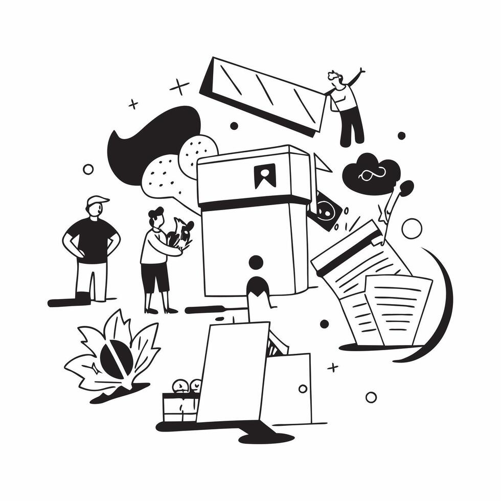 Exploring a bustling market concept as Tourists exploring a bustling market shopping for local goods and experiencing the vibrant atmosphere Perfect for content about travel cultu v1 vector