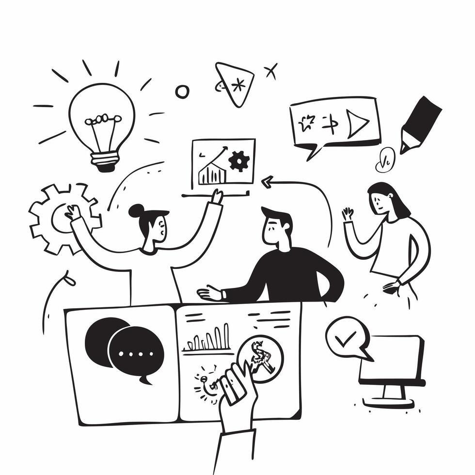Creative team developing concepts in a workshop concept as A creative team developing new concepts and ideas during a workshop highlighting innovation collaboration and brainstormi v1 vector