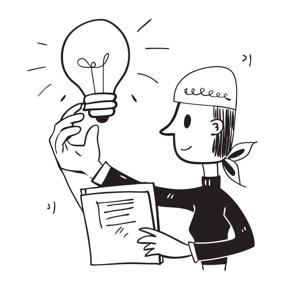Creative director with light bulb concept as A creative director holding a light bulb symbolizing the inception of new ideas in the creative industry in Photo Stock Concept v1 vector