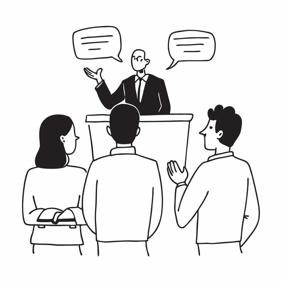 College students participating in a debate club meeting concept as College students actively participating in a debate club meeting highlighting the importance of critical thinking v1 vector