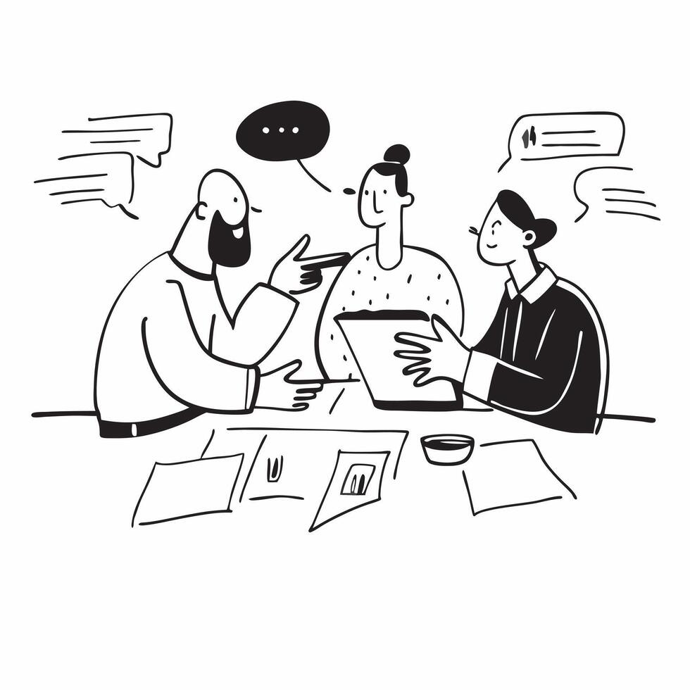 Colleagues enjoying a business lunch outdoors concept as Colleagues enjoying a business lunch outdoors emphasizing a relaxed and casual environment while discussing business matter v1 vector