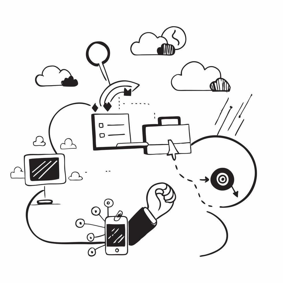 Cloud computing for sustainable logistics concept as Cloud computing solutions for logistics focused on sustainability optimizing transportation and reducing carbon emissions throu Clean Version 2 vector