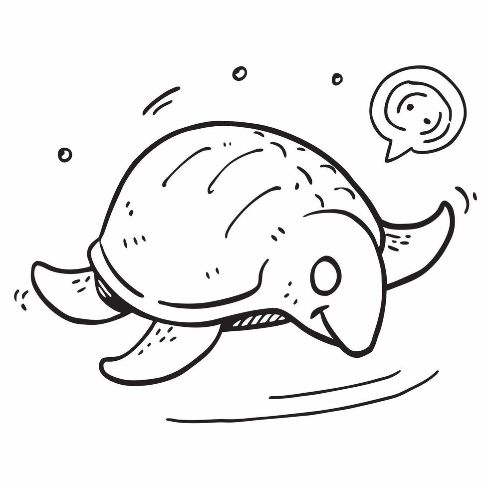 Close up of a turtle swimming in the ocean concept as A serene close up of a turtle swimming gracefully in the ocean highlighting its textured shell and peaceful demeanor Perfect v1 vector