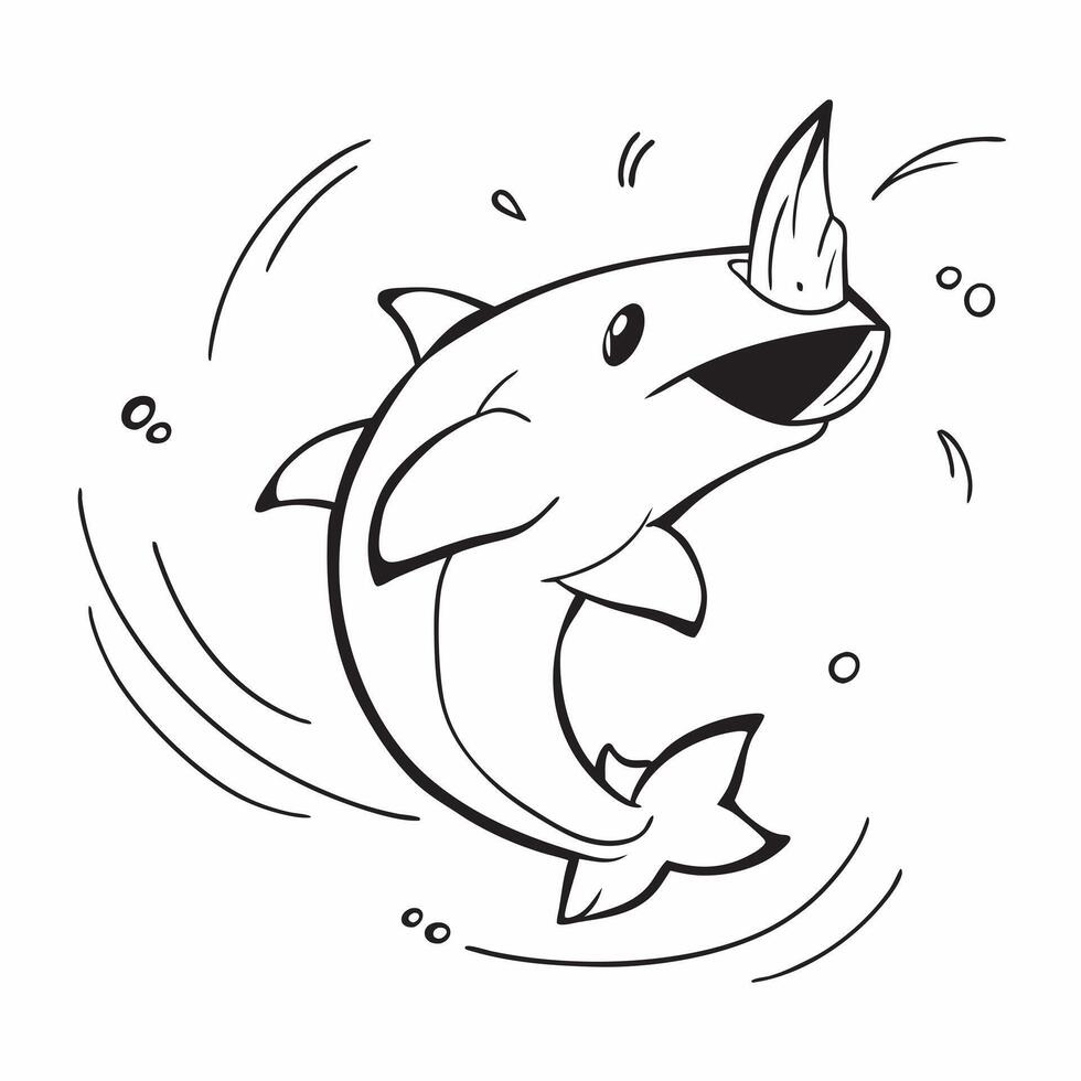 Close up of a dolphin jumping out of water concept as An exhilarating close up of a dolphin jumping out of the water capturing its dynamic movement and joyful expression Perfect f v1 vector