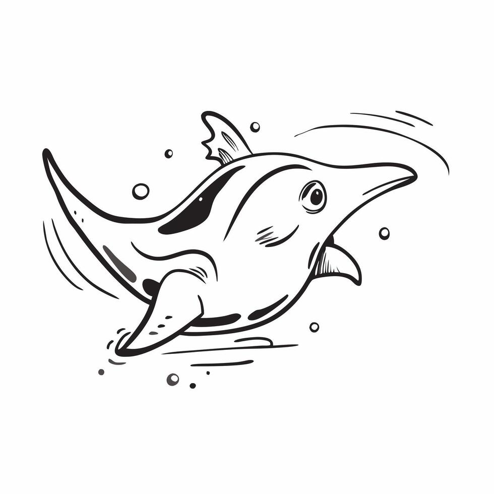 Close up of a manta ray gliding through water concept as A majestic close up of a manta ray gliding gracefully through the water showcasing its unique shape and fluid movement Ide v1 vector