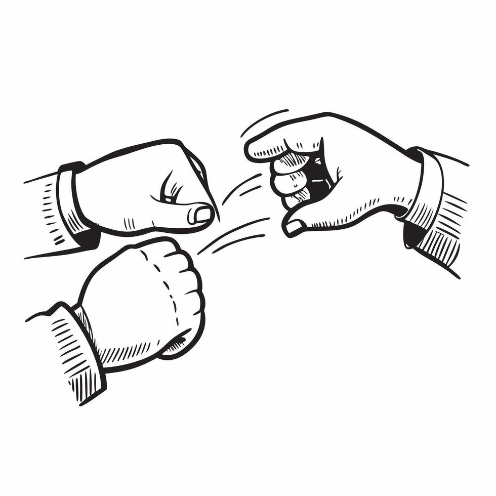 Boxers touching gloves before the fight concept as Boxers touching gloves as a sign of respect before the fight emphasizing sportsmanship and tradition in Photo Stock Concept v1 vector