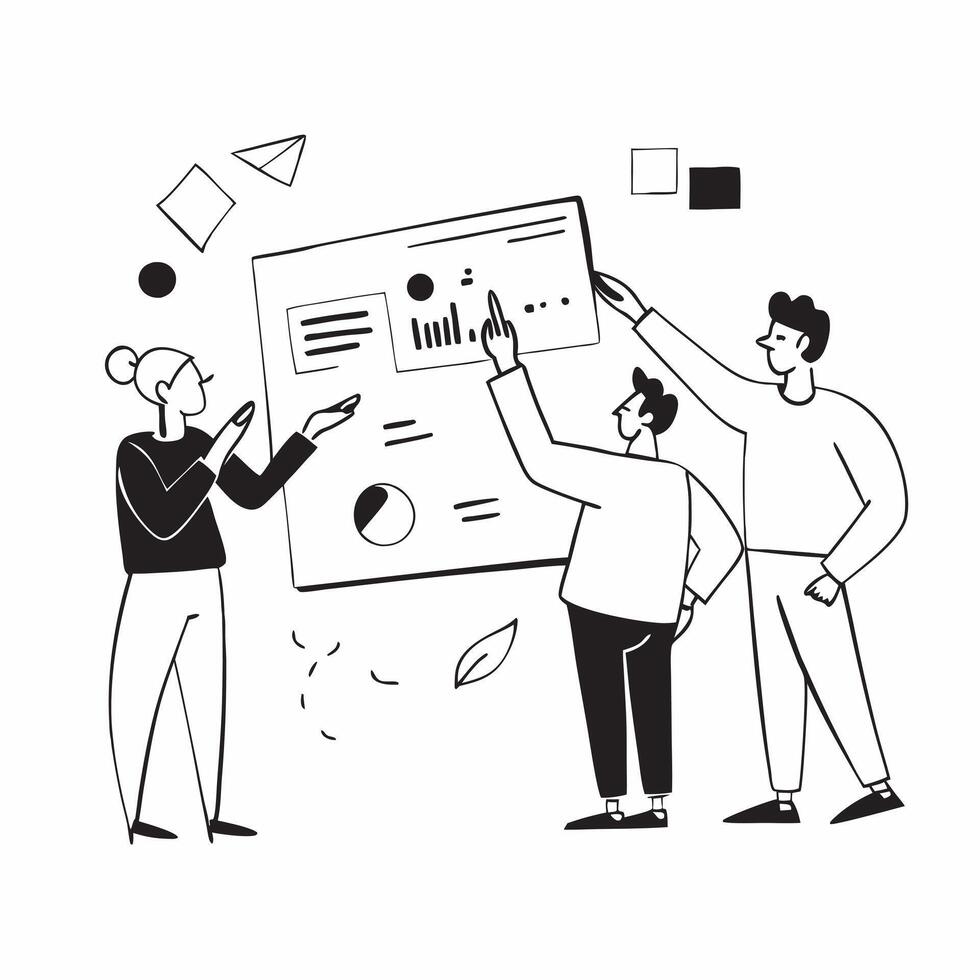 Boutique agency team discussing a branding strategy concept as A boutique agency team discussing a branding strategy showcasing creativity collaboration and strategic planning in s v1 vector