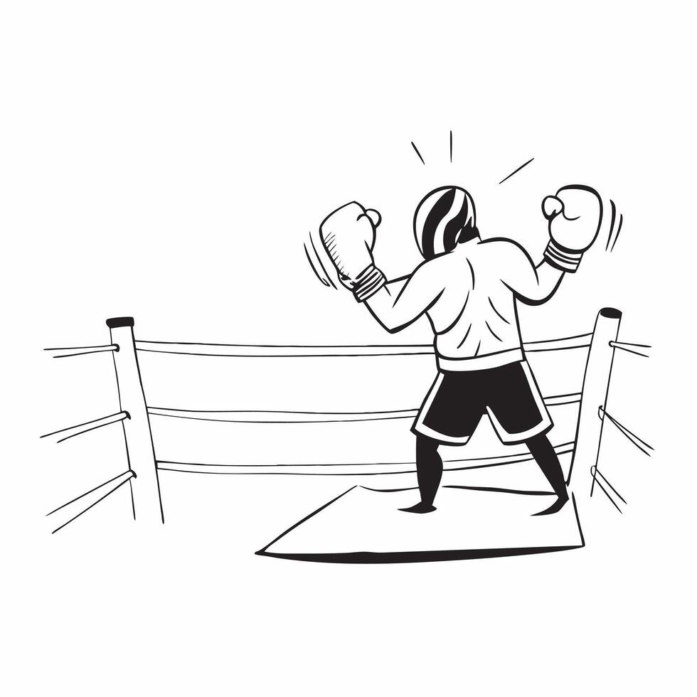 Boxer entering the ring concept as A boxer making a dramatic entrance into the ring capturing the anticipation and atmosphere of the upcoming fight in Photo Stock Concept v1 vector