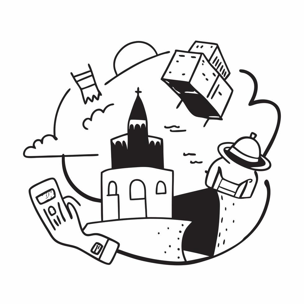 Backpacking through Europe concept as A backpacker traveling through European cities visiting historical sites and experiencing diverse cultures Ideal for content about solo trave v1 vector