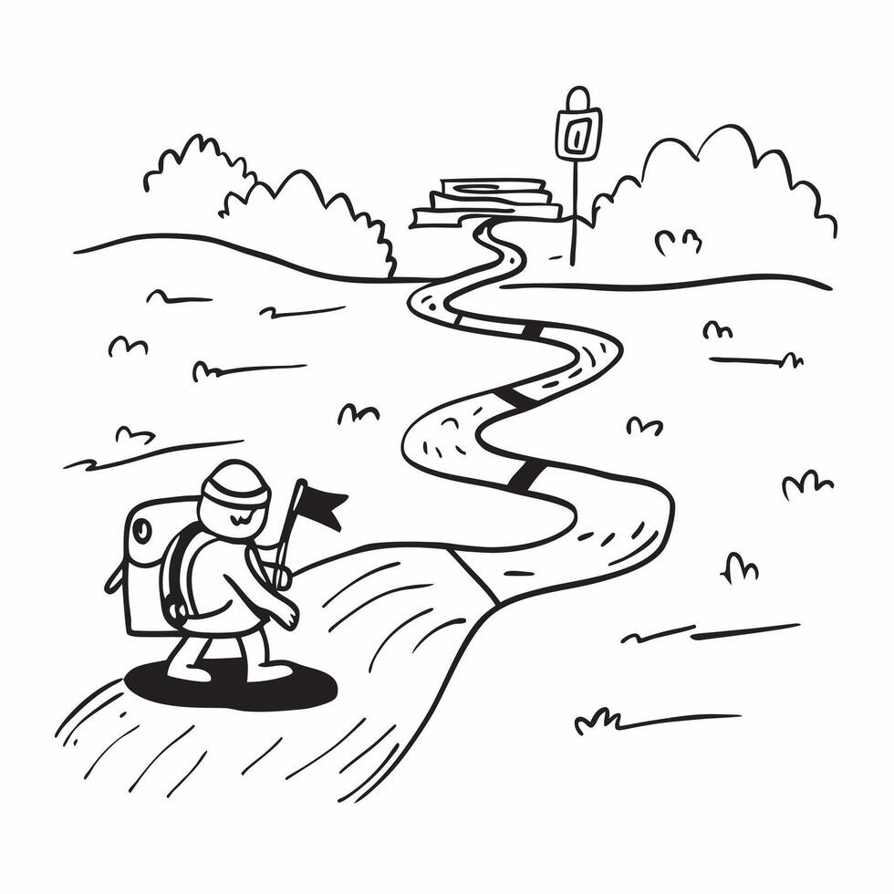 Backpacker crossing river concept as High resolution image of a backpacker crossing a river on a trail with a glossy backdrop capturing the adventure and challenges of backpacking v1 vector