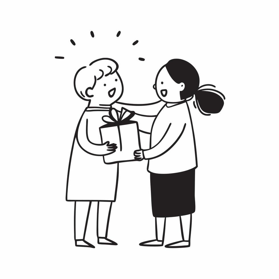 A surprise visit from a friend concept as A person receiving a surprise visit from a friend representing a good day filled with unexpected joy friendship and happiness in Photo St v1 vector