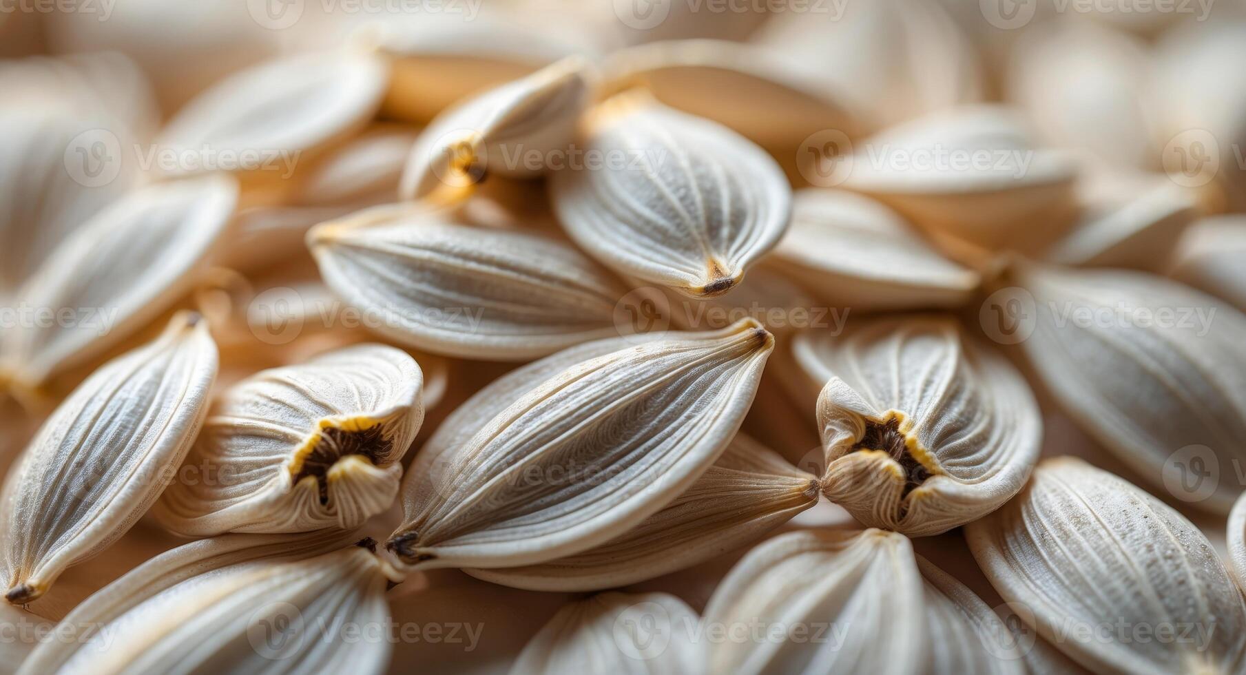 A close up of a bunch of seeds photo