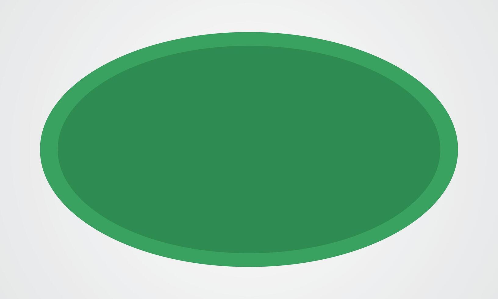 Abstract green oval circle isolated on white background. vector