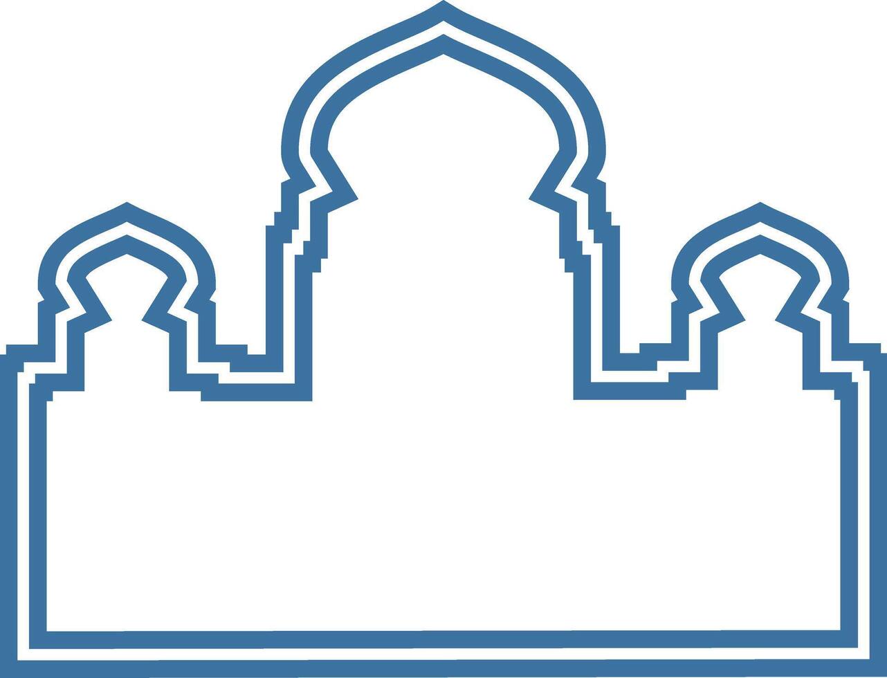 Outline of a Historical Building vector