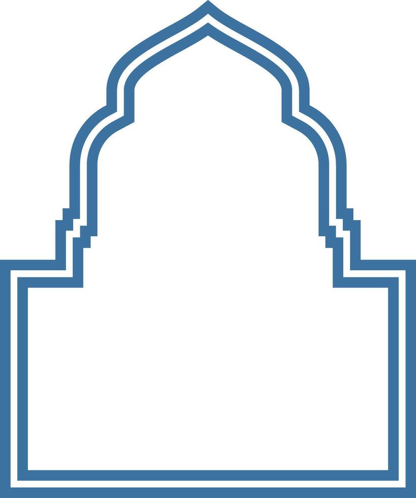 Outline of a Historical Building Muslim vector