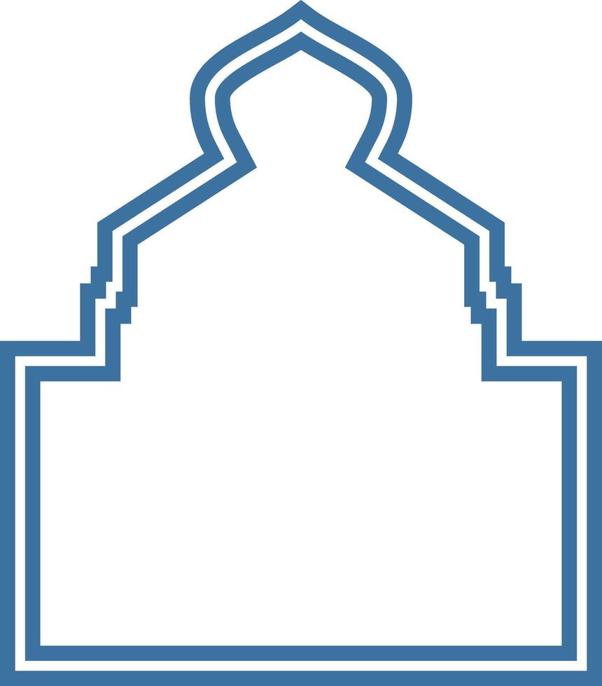 Outline of Traditional Indian Temple Architecture vector