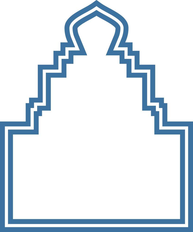 Outline of Traditional Architectural Landmark vector