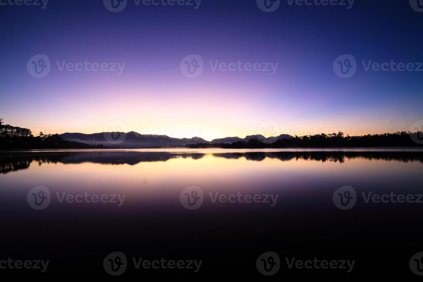 Morning mood at a lake, Pangalengan Indonesia photo
