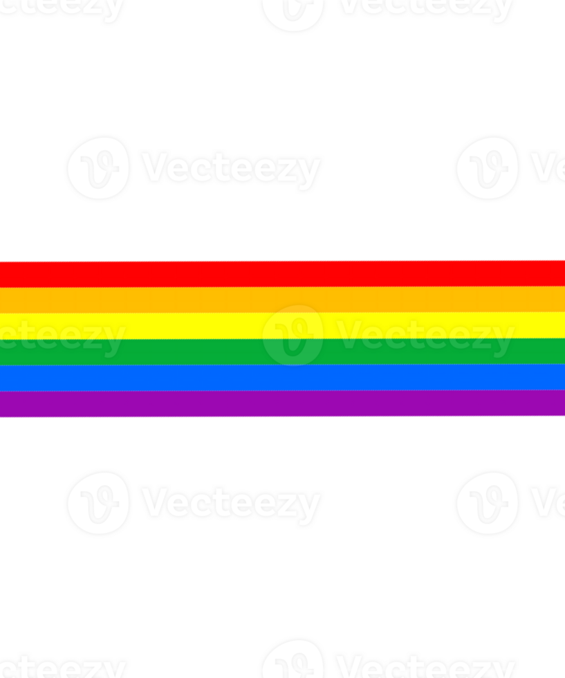 Rainbow Pride Flag Illustration png
