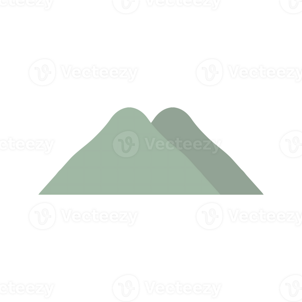 Minimalist Mountain Graphic png