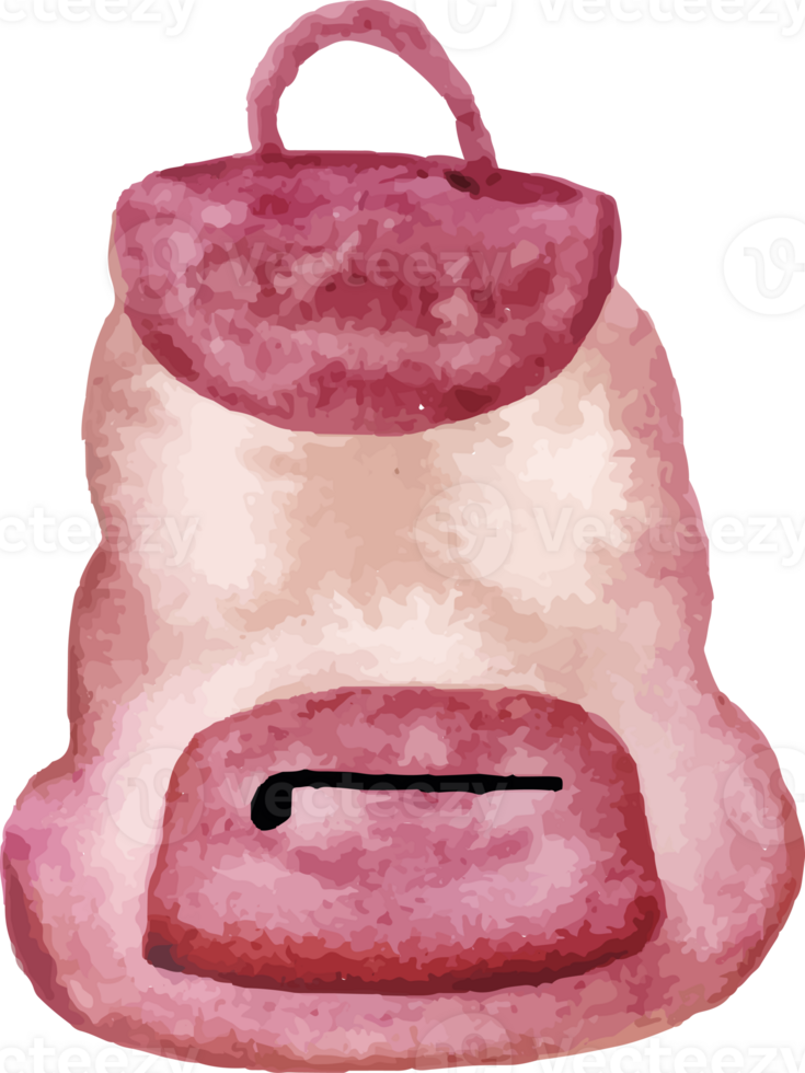 a pink bag with a handle on it png
