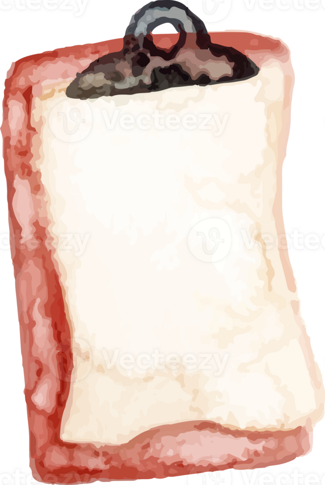 clipboard with a piece of paper on it png