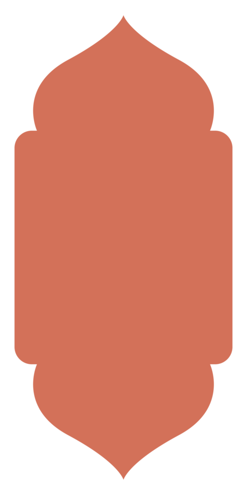 The Dome with Rounded Rectangle Red Oriental Style Islamic Frame Arches with Modern Boho Mosque Dome for Window png